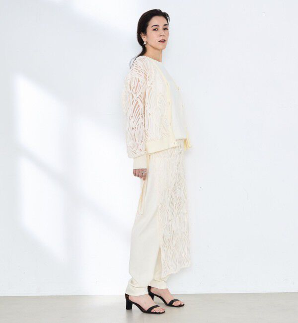 Rie Miller「《セットアップ対応》《手洗い可能》チュール刺繍ラップスカート」|スカート|