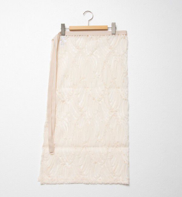 Rie Miller「《セットアップ対応》《手洗い可能》チュール刺繍ラップスカート」|スカート|