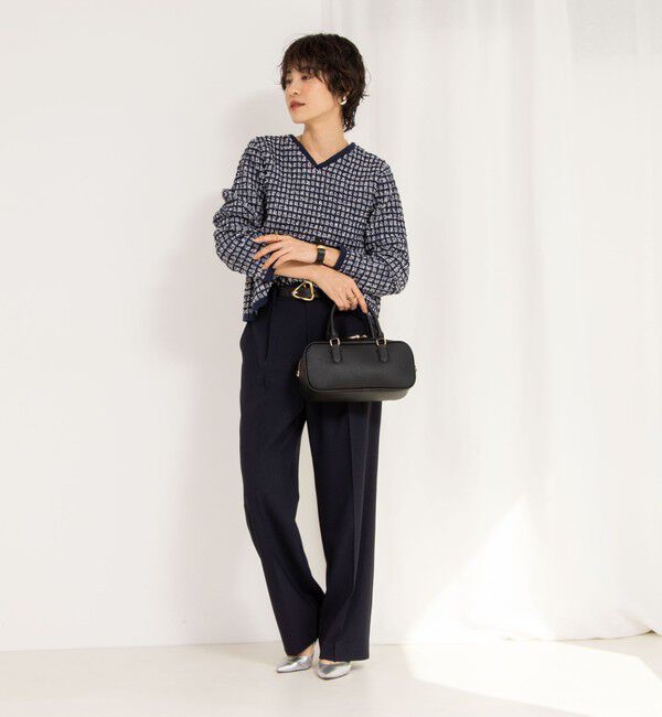 NOLLEY'S「《セットアップ対応》ウォッシャブル高機能麻調愛されワイドパンツ」|その他|