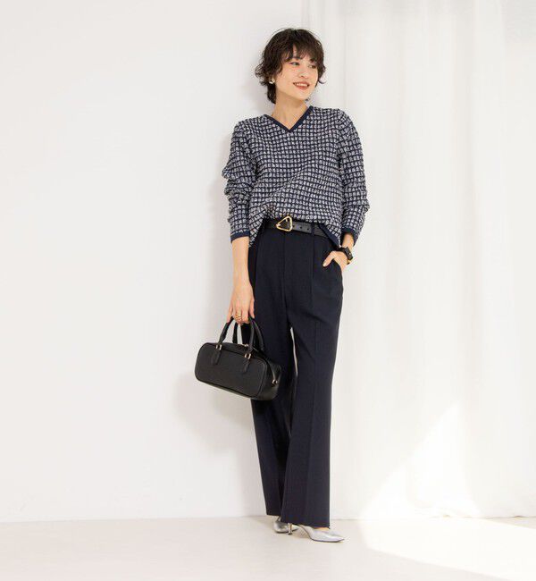 NOLLEY'S「《セットアップ対応》ウォッシャブル高機能麻調愛されワイドパンツ」|その他|