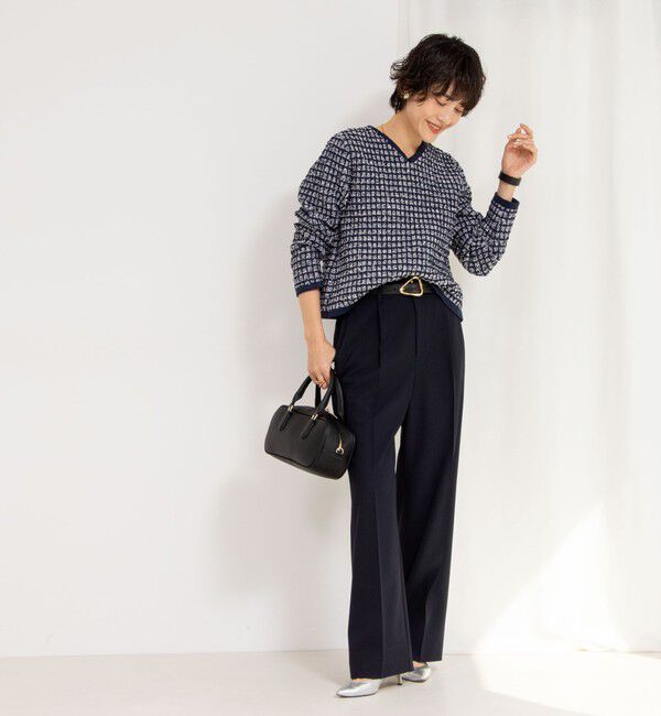 NOLLEY'S「《セットアップ対応》ウォッシャブル高機能麻調愛されワイドパンツ」|その他|