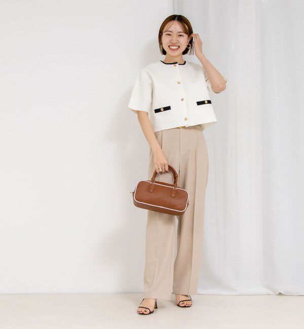 NOLLEY'S「《セットアップ対応》ウォッシャブル高機能麻調愛されワイドパンツ」|その他|