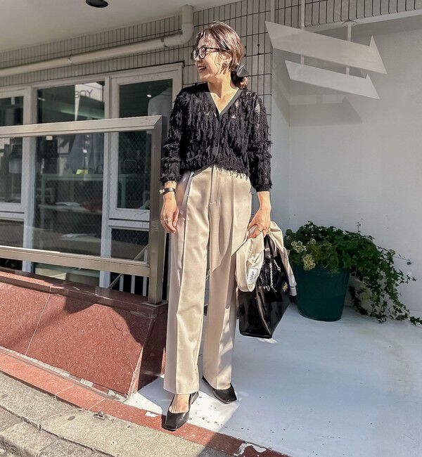 NOLLEY'S「《セットアップ対応》ウォッシャブル高機能麻調愛されワイドパンツ」|その他|