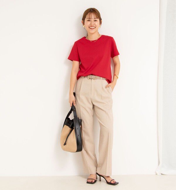 NOLLEY'S「《セットアップ対応》ウォッシャブル高機能麻調愛されワイドパンツ」|その他|