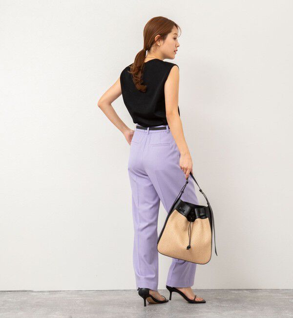 NOLLEY'S「《セットアップ対応》ウォッシャブル高機能麻調愛されワイドパンツ」|その他|