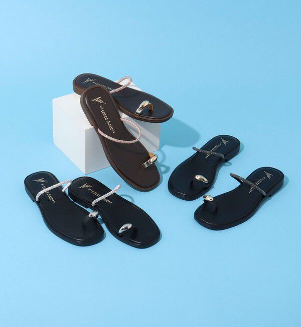 NOLLEY'S「【NICOLAS LAINAS/ニコラス ライナス】 メタリックフィンガーフックサンダル」|サンダル|