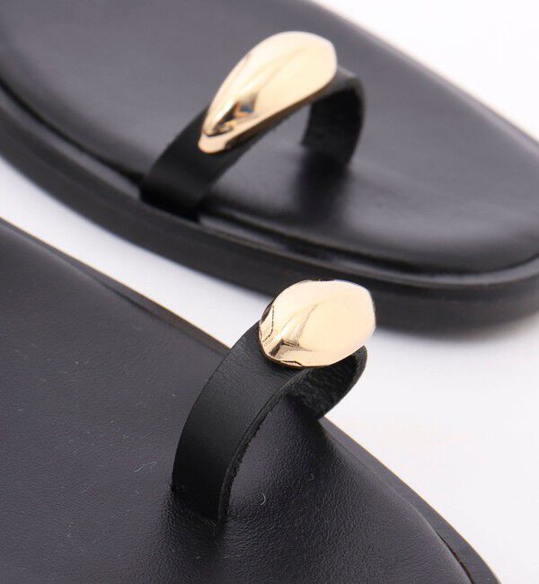 NOLLEY'S「【NICOLAS LAINAS/ニコラス ライナス】 メタリックフィンガーフックサンダル」|サンダル|