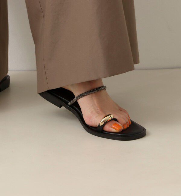 NOLLEY'S「【NICOLAS LAINAS/ニコラス ライナス】 メタリックフィンガーフックサンダル」|サンダル|