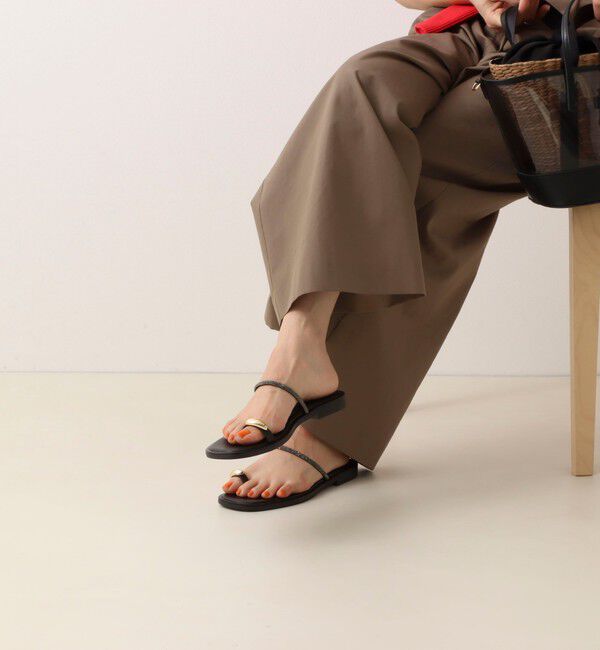 NOLLEY'S「【NICOLAS LAINAS/ニコラス ライナス】 メタリックフィンガーフックサンダル」|サンダル|