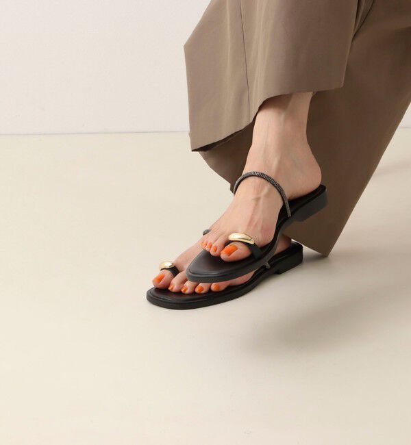 NOLLEY'S「【NICOLAS LAINAS/ニコラス ライナス】 メタリックフィンガーフックサンダル」|サンダル|