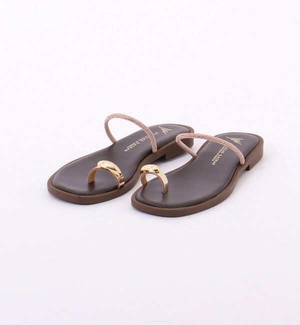 NOLLEY'S「【NICOLAS LAINAS/ニコラス ライナス】 メタリックフィンガーフックサンダル」|サンダル|