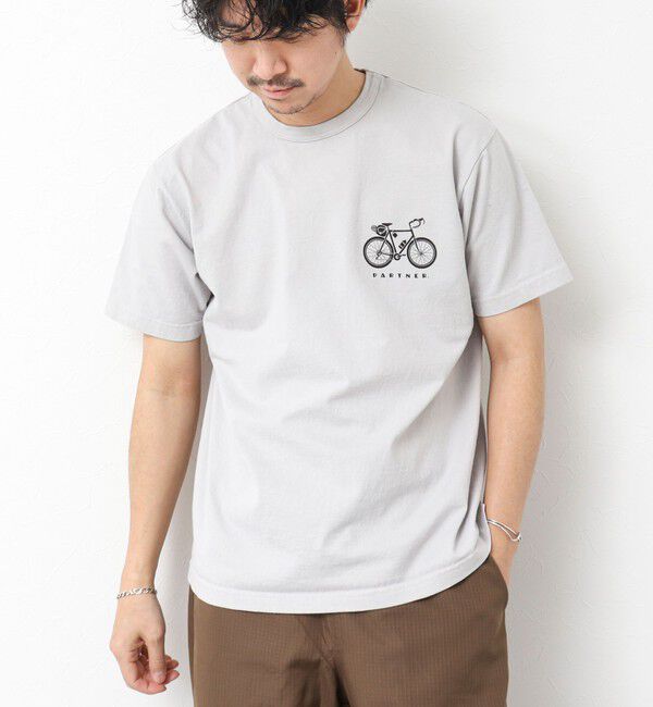 NOLLEY'S goodman「【STONEWOLD】BIKE T プリントTシャツ 25SS」|Tシャツ・カットソー|グレーベージュ
