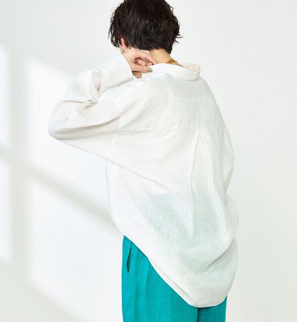 NOLLEY'S「【WEB STAFF恵☆別注カラーあり】《セットアップ対応》MY STANDARD リネンシャツ」|シャツ・ブラウス|