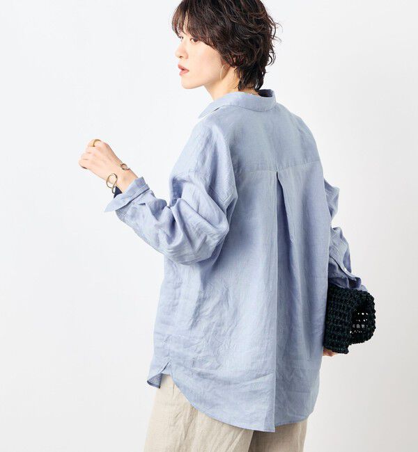 NOLLEY'S「【WEB STAFF恵☆別注カラーあり】《セットアップ対応》MY STANDARD リネンシャツ」|シャツ・ブラウス|