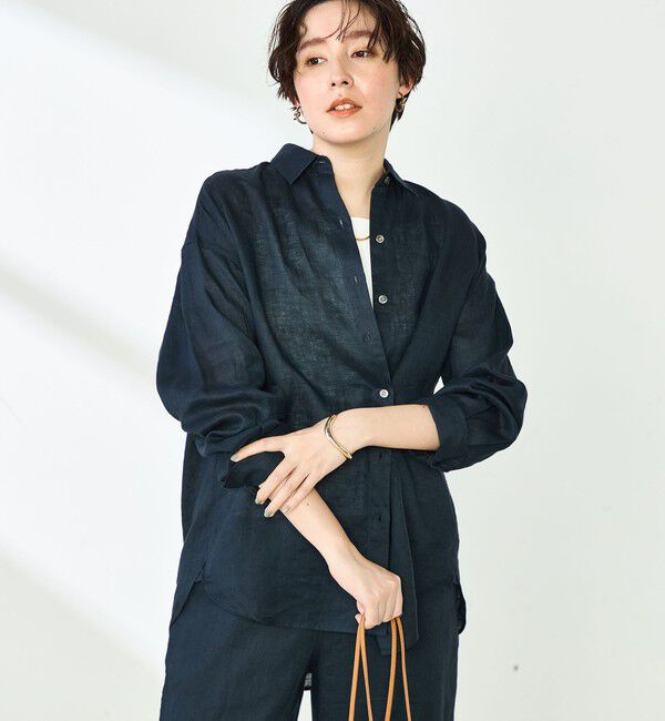 NOLLEY'S「【WEB STAFF恵☆別注カラーあり】《セットアップ対応》MY STANDARD リネンシャツ」|シャツ・ブラウス|