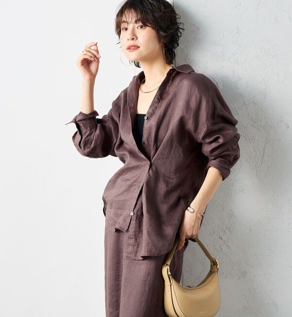 NOLLEY'S「【WEB STAFF恵☆別注カラーあり】《セットアップ対応》MY STANDARD リネンシャツ」|シャツ・ブラウス|