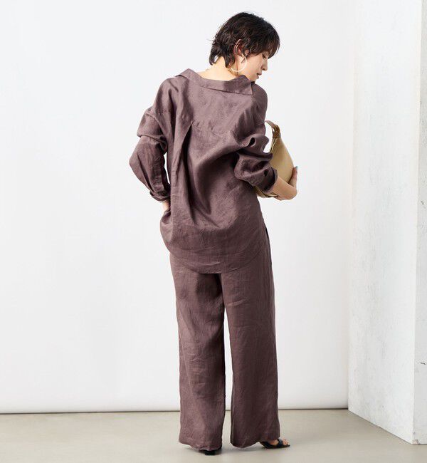 NOLLEY'S「【WEB STAFF恵☆別注カラーあり】《セットアップ対応》MY STANDARD リネンシャツ」|シャツ・ブラウス|