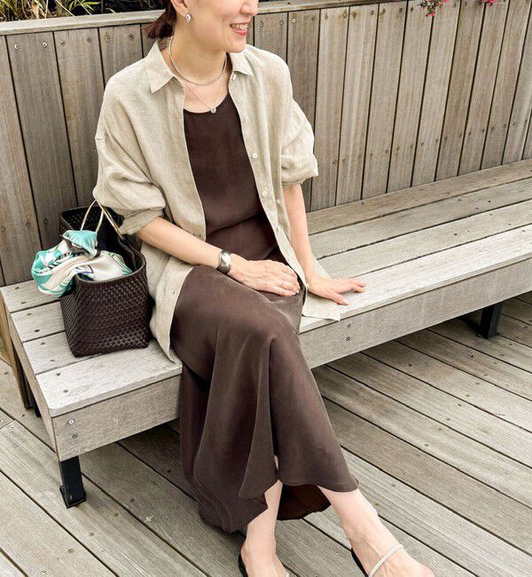 NOLLEY'S「【WEB STAFF恵☆別注カラーあり】《セットアップ対応》MY STANDARD リネンシャツ」|シャツ・ブラウス|