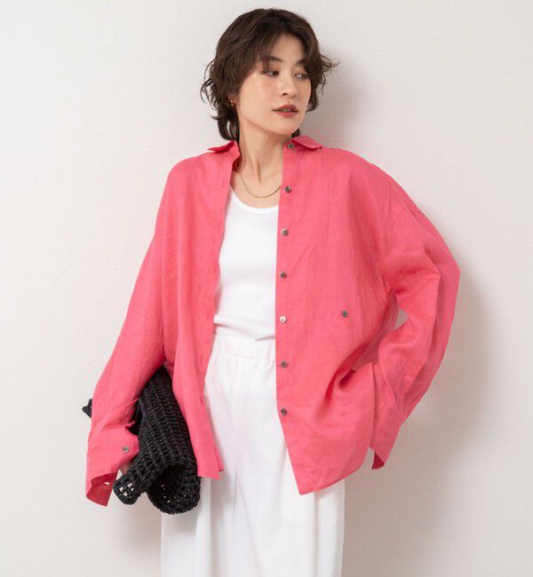 NOLLEY'S「【WEB STAFF恵☆別注カラーあり】《セットアップ対応》MY STANDARD リネンシャツ」|シャツ・ブラウス|