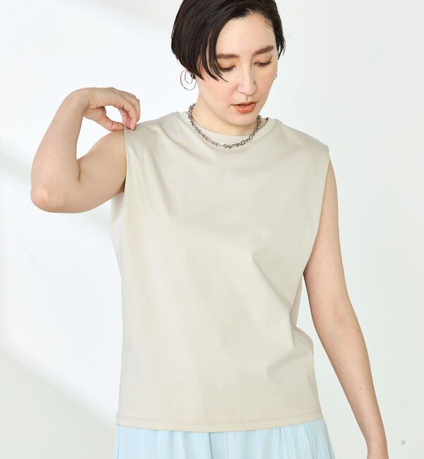 NOLLEY'S「高機能 LA＋スムースタックノースリーブカットソー」|Tシャツ・カットソー|