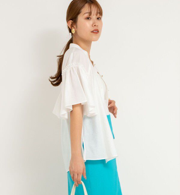 NOLLEY'S sophi「シアーフレアスリーブブラウス」|シャツ・ブラウス|