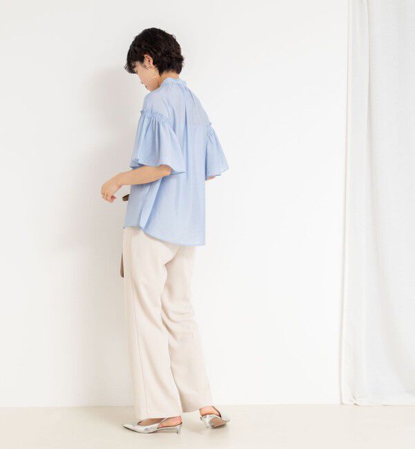 NOLLEY'S sophi「シアーフレアスリーブブラウス」|シャツ・ブラウス|