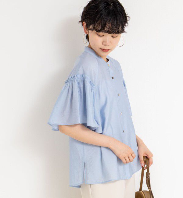NOLLEY'S sophi「シアーフレアスリーブブラウス」|シャツ・ブラウス|