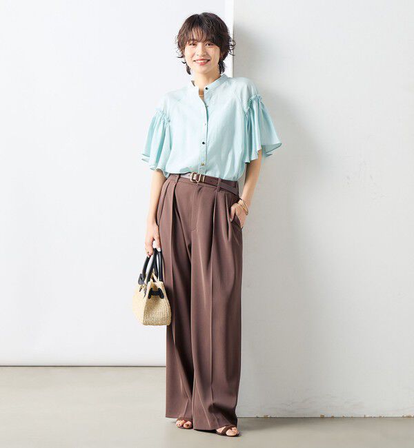 NOLLEY'S sophi「シアーフレアスリーブブラウス」|シャツ・ブラウス|