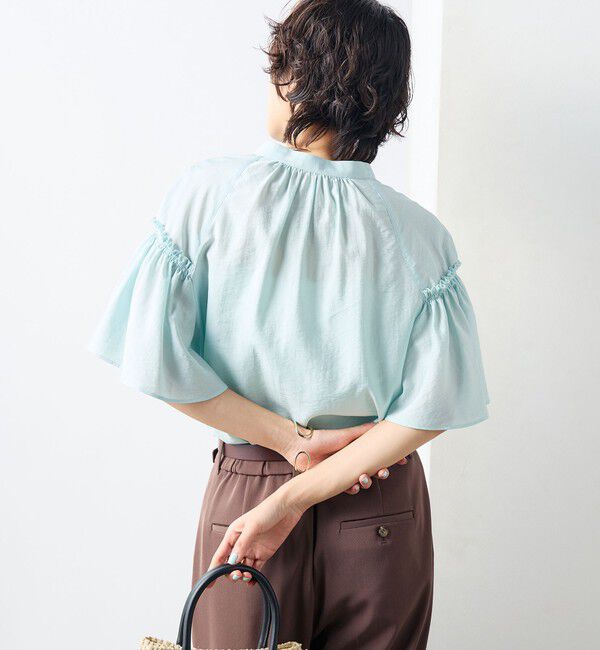 NOLLEY'S sophi「シアーフレアスリーブブラウス」|シャツ・ブラウス|