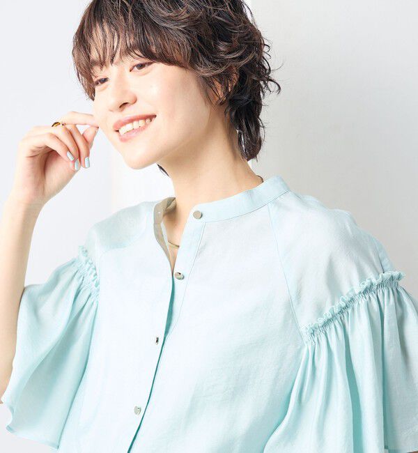 NOLLEY'S sophi「シアーフレアスリーブブラウス」|シャツ・ブラウス|