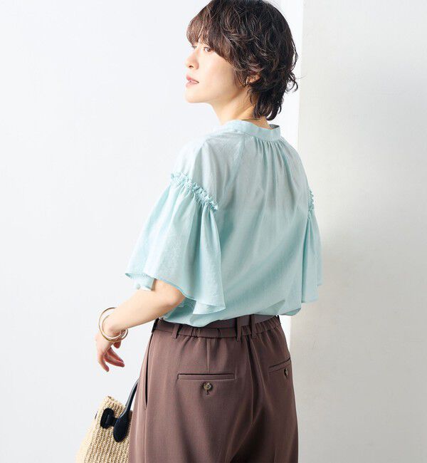 NOLLEY'S sophi「シアーフレアスリーブブラウス」|シャツ・ブラウス|