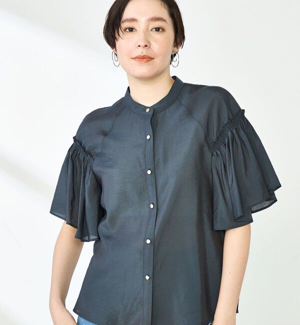 NOLLEY'S sophi「シアーフレアスリーブブラウス」|シャツ・ブラウス|