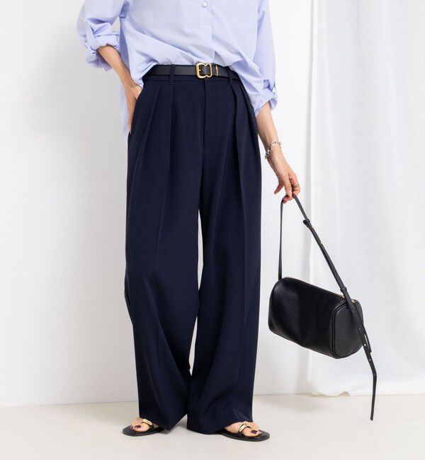 NOLLEY'S sophi「ウォッシャブル強撚ツイルワイドパンツ」|その他|