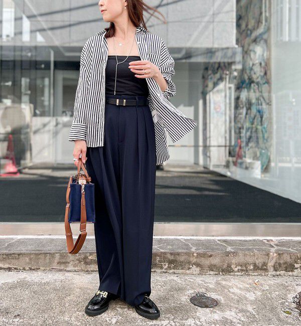 NOLLEY'S sophi「ウォッシャブル強撚ツイルワイドパンツ」|その他|