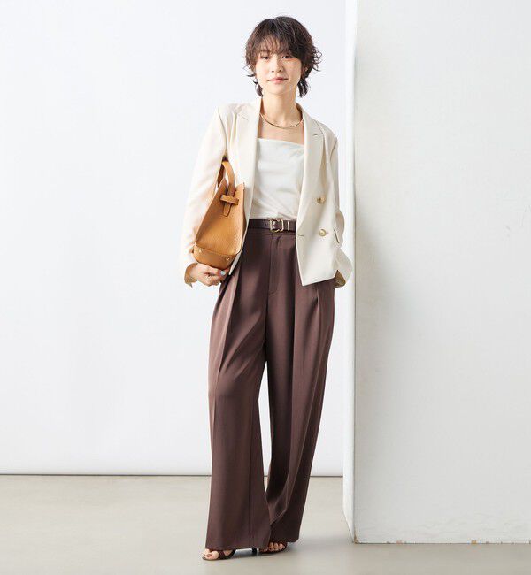 NOLLEY'S sophi「ウォッシャブル強撚ツイルワイドパンツ」|その他|