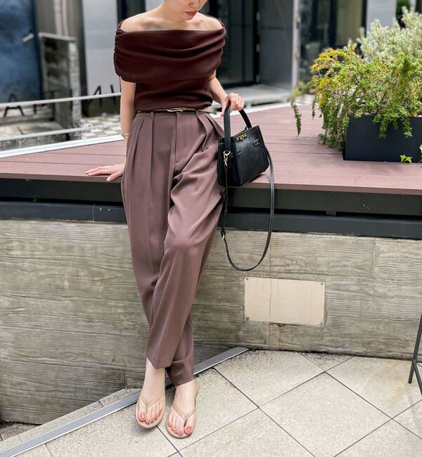 NOLLEY'S sophi「ウォッシャブル強撚ツイルワイドパンツ」|その他|