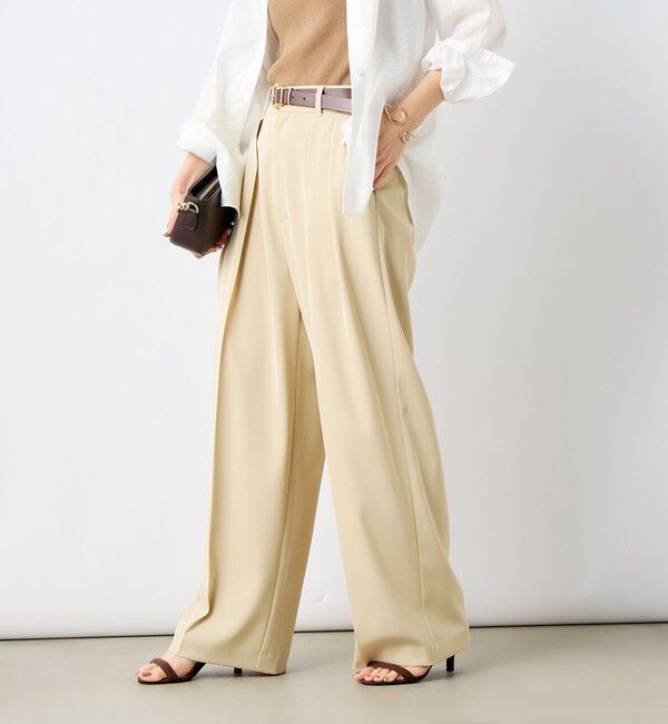 NOLLEY'S sophi「ウォッシャブル強撚ツイルワイドパンツ」|その他|