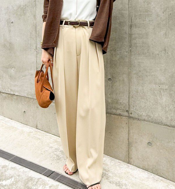 NOLLEY'S sophi「ウォッシャブル強撚ツイルワイドパンツ」|その他|