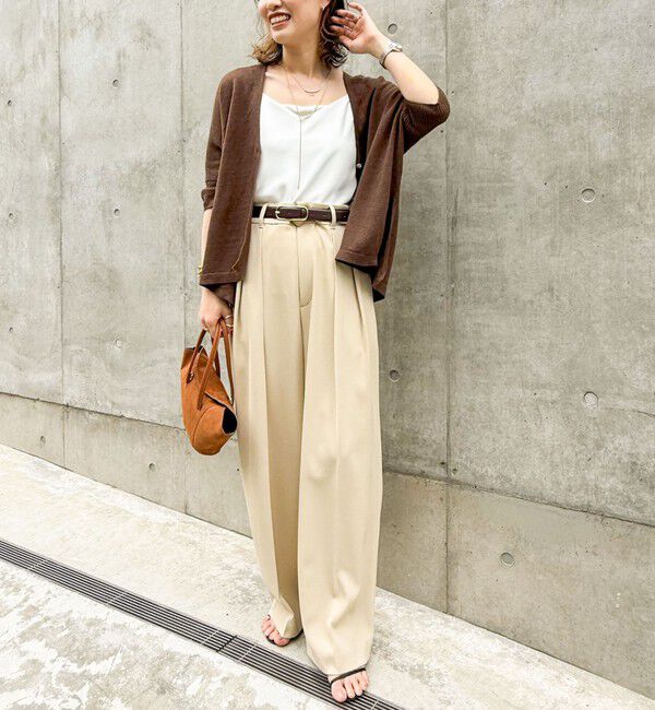 NOLLEY'S sophi「ウォッシャブル強撚ツイルワイドパンツ」|その他|