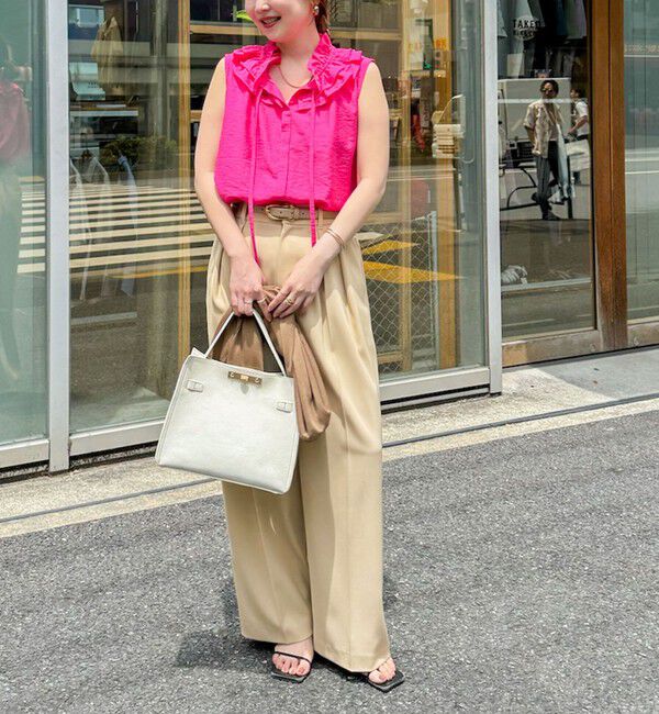 NOLLEY'S sophi「ウォッシャブル強撚ツイルワイドパンツ」|その他|