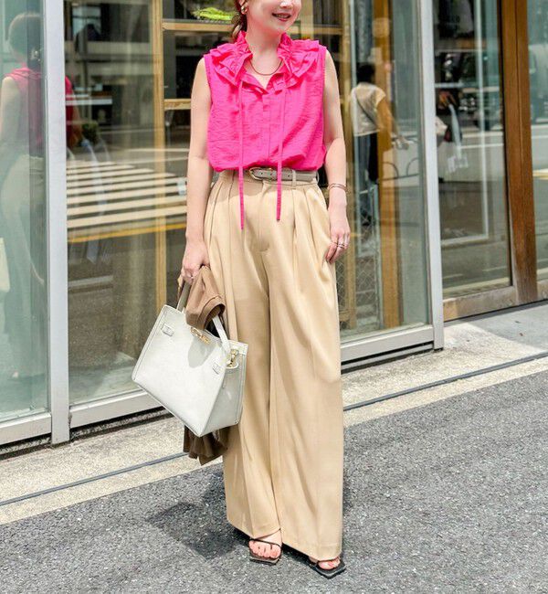 NOLLEY'S sophi「ウォッシャブル強撚ツイルワイドパンツ」|その他|