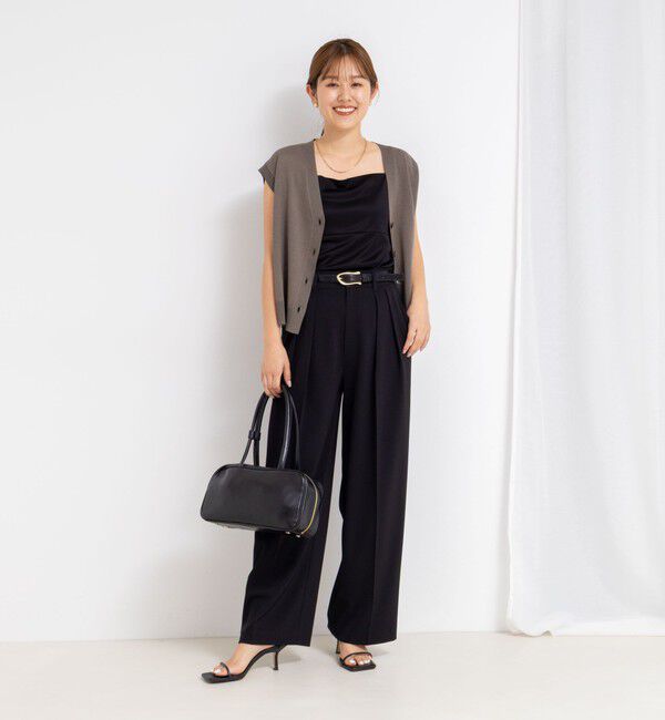 NOLLEY'S sophi「ウォッシャブル強撚ツイルワイドパンツ」|その他|