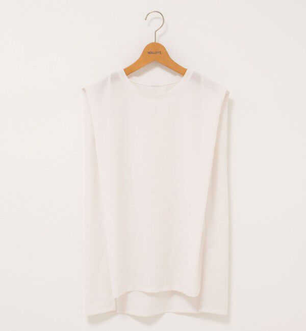 NOLLEY'S「【松葉☆別注アイテム】《セットアップ対応》エアリージョーゼットノースリーブブラウス」|シャツ・ブラウス|