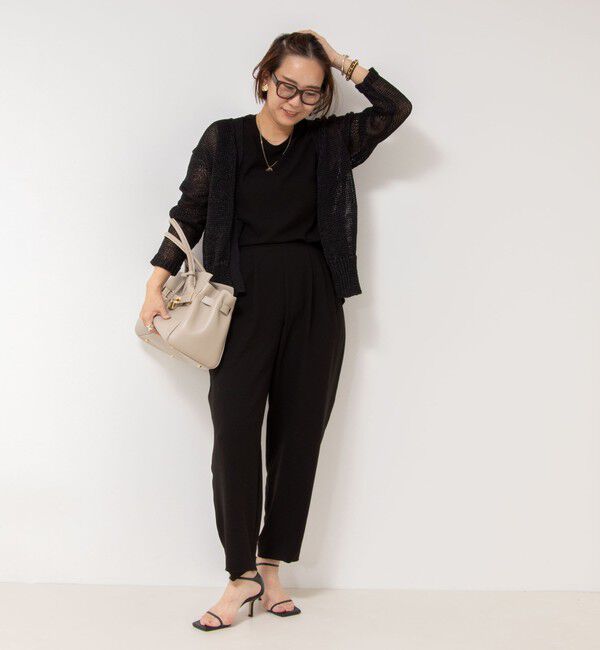 NOLLEY'S「【松葉☆別注アイテム】《セットアップ対応》エアリージョーゼットノースリーブブラウス」|シャツ・ブラウス|