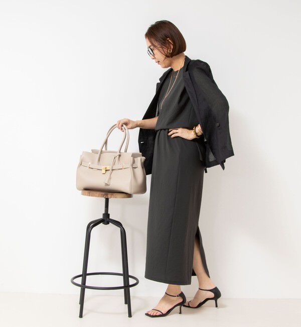 NOLLEY'S「【松葉☆別注アイテム】《セットアップ対応》エアリージョーゼットノースリーブブラウス」|シャツ・ブラウス|