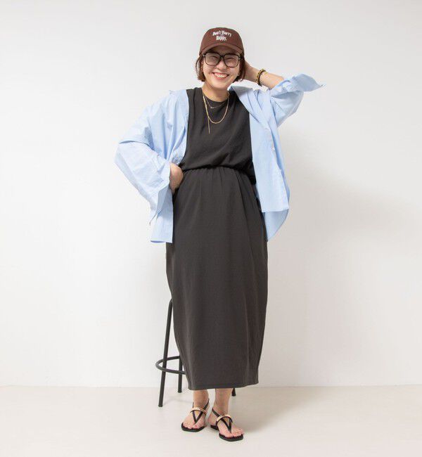 NOLLEY'S「【松葉☆別注アイテム】《セットアップ対応》エアリージョーゼットノースリーブブラウス」|シャツ・ブラウス|