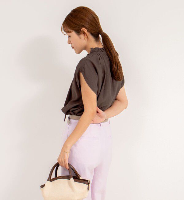 NOLLEY'S「フリル衿ブラウス」|シャツ・ブラウス|