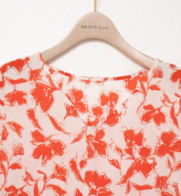 NOLLEY'S sophi「ウォッシャブルアートフラワープリントティアードワンピース」|ワンピース|