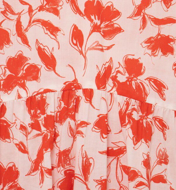 NOLLEY'S sophi「ウォッシャブルアートフラワープリントティアードワンピース」|ワンピース|