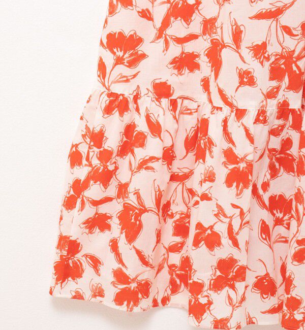 NOLLEY'S sophi「ウォッシャブルアートフラワープリントティアードワンピース」|ワンピース|